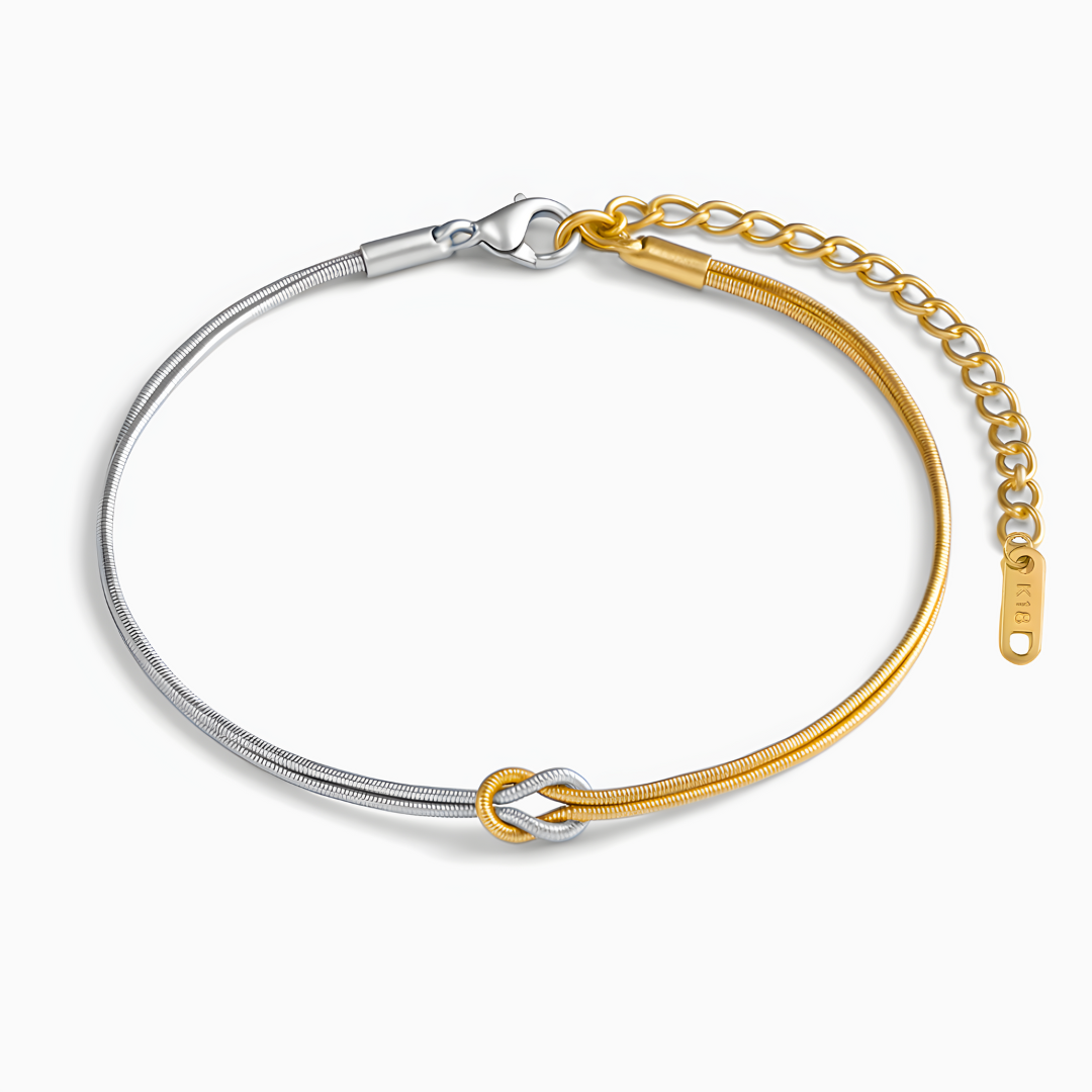 Pulsera Nudo Eterno – Tú y Yo - Pulseras de Plata y Oro | Valentina Jewels