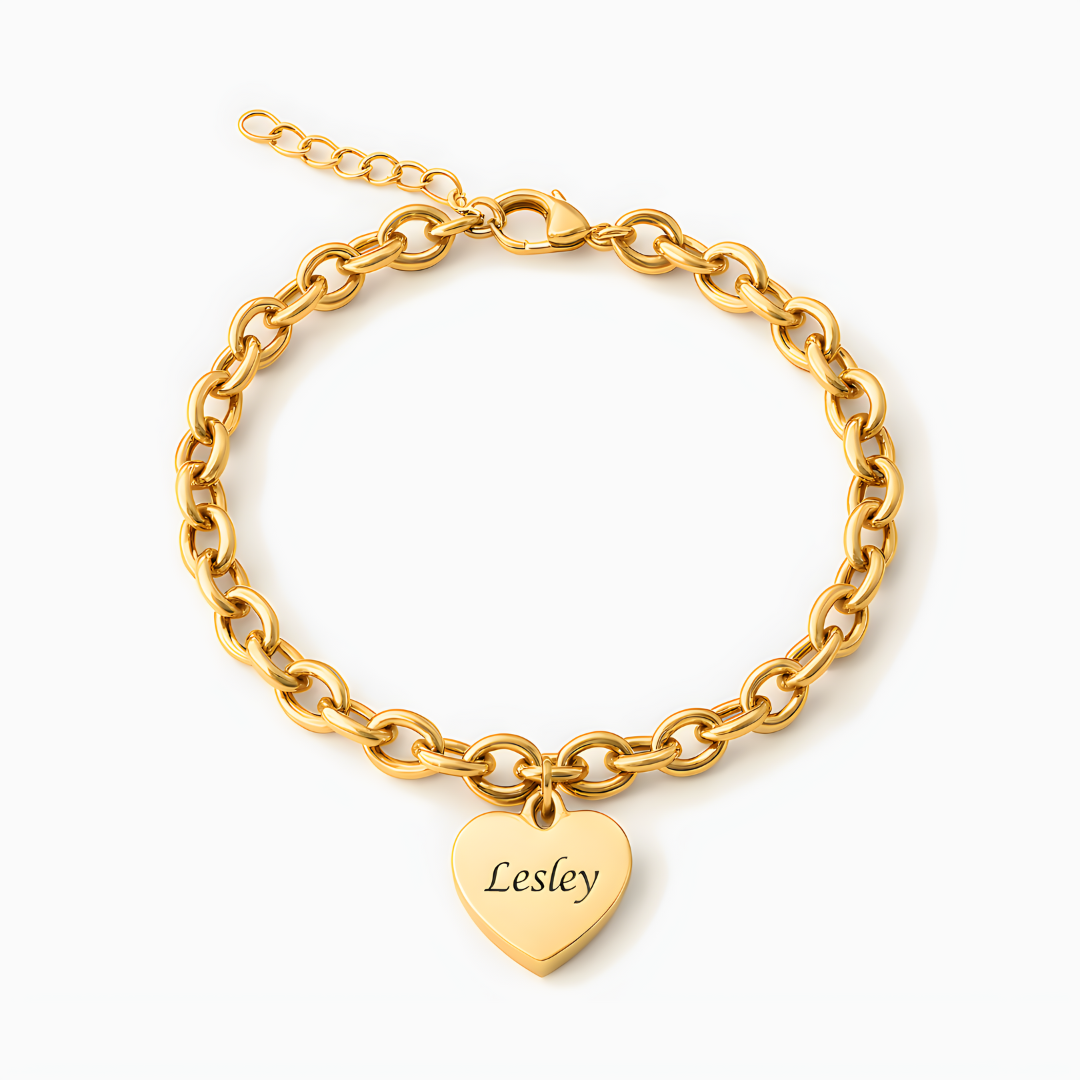 Pulsera de corazones – Personalizable hasta 6 Corazones
