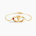 Pulsera Corazones Entrelazados