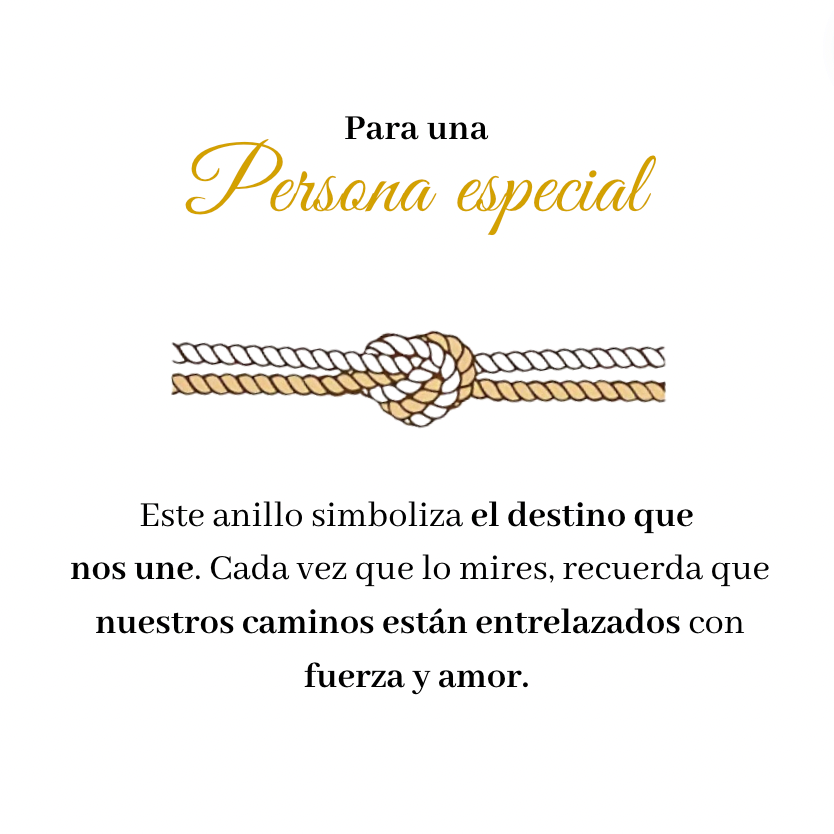 Anillo Nudo del Destino