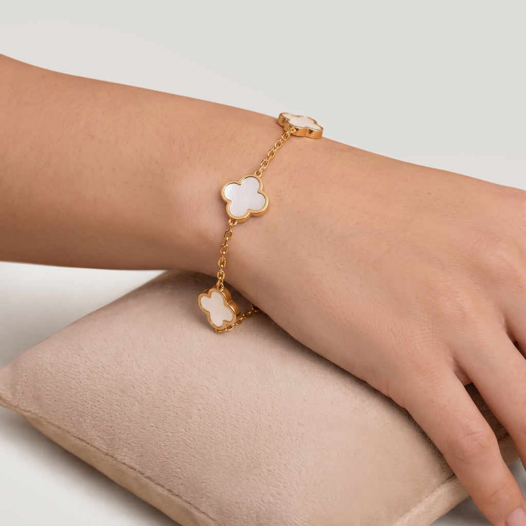 Pulsera Trébol de Perla