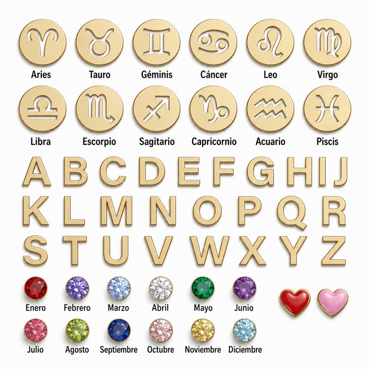 Pulsera Corazón con Amuletos Personalizados