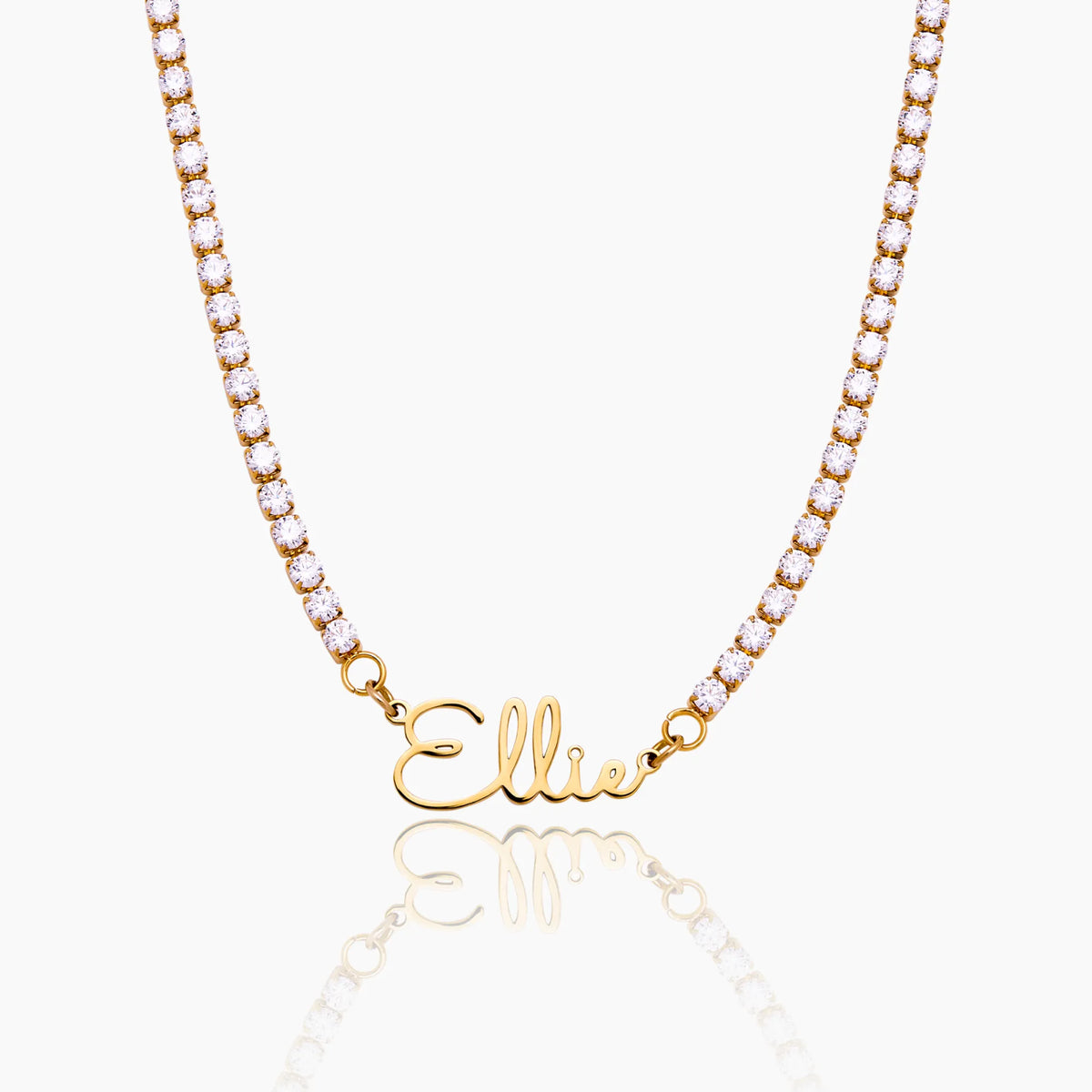 Collar Personalizado con Nombre y Circonias