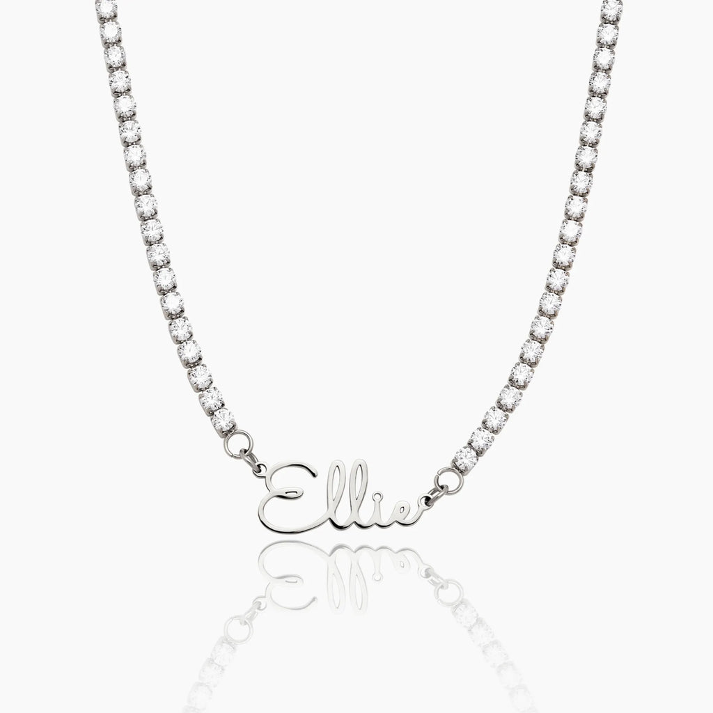 Collar Personalizado con Nombre y Circonias